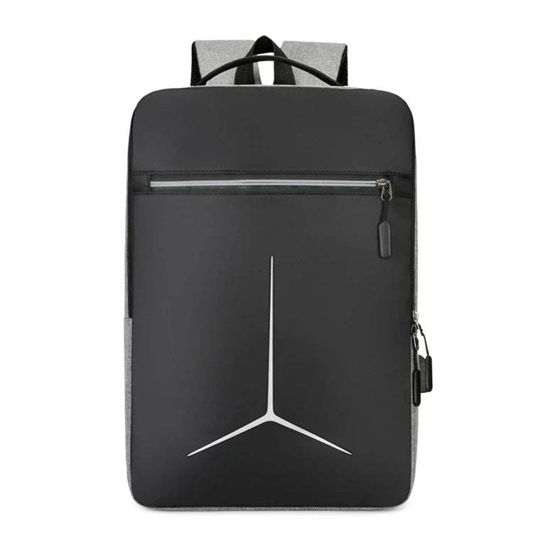 Custom Large Capacity Men's Waterproof Travel Computer Backpack Eco-Friendly Leisure USB Zipper Closure Hot Sales Logo Included