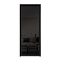Modern Narrow Desgin Double Tempered Frosted Glass Aluminum Bathroom Glass Interior Doors