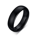 2023 Hot Sales Wholesale Custom Low Price 6mm Mens Black Tungsten Carbide Wedding Ring