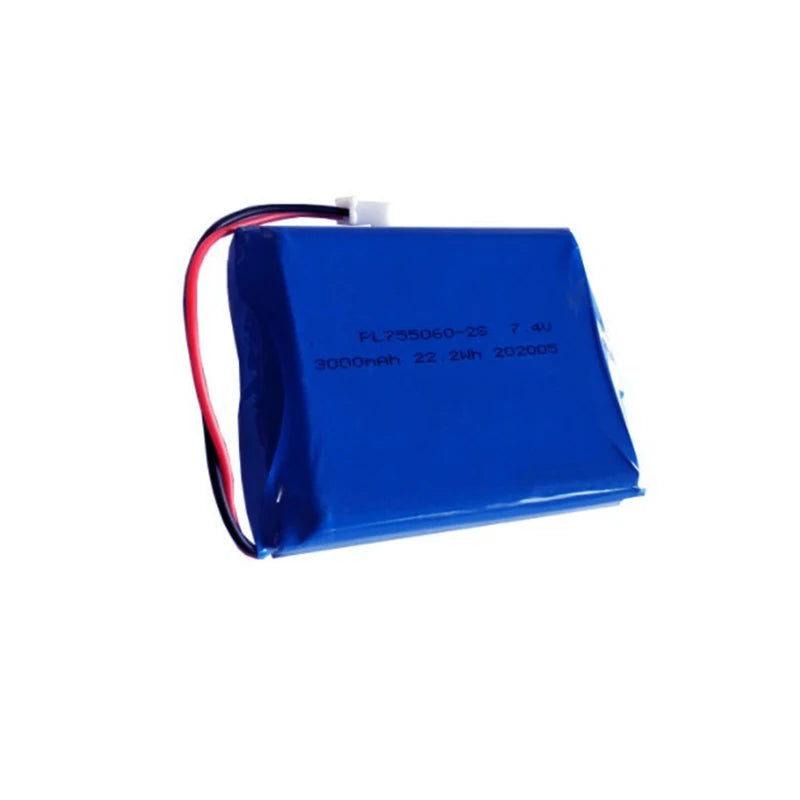 Good Quality Customized Li Polymer Battery 7.4v 22.2wh Rechargeable Li Ion Battery 7.4v 3000mah Lipo Battery for POS Terminal