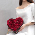 Heart-Shaped Flower Box 'I Love You' Rose Design Eco-Friendly Recycled Materials UV & Matt Lamination for Valentine's Day Gift