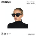 Luxury Trendy Oversized Cat Eye Sunglasses Women Retro Sunglasses Vintage High Quality in Stock