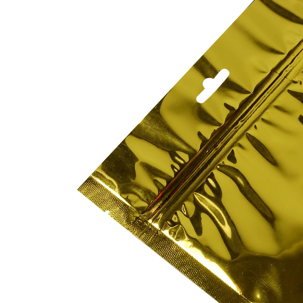 Aluminum Foil Windowed Stand-up Pouches for Dry Snacks Self-sealing Bags for Tea Candy Chocolate sealed Mouth Packaging