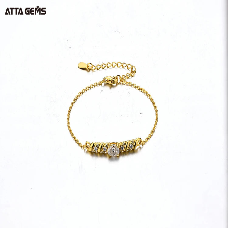ATTA-Factory Wholesale D Color Moissanite Bracelet Bracelet Moissanite Tennis Bracelet