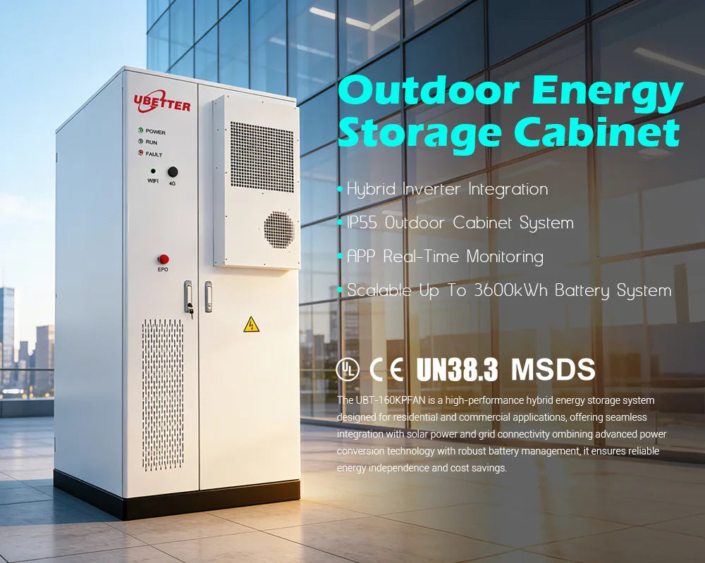 120KWH LiFePO4 Battery off Grid on Grid Hybrid Grid Air Cooling Industrial Commercial Energy Storage Container