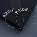 Miallo Letter Word Bridal Rhinestone Hair Jewelry Crown Hairband Alloy Bride Wedding Headband Headpieces