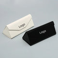 Sunglasses Box Packaging Leather Custom Logo Sunglasses Case Packaging Set Cases for Oversized Triangle Foldable Sunglass Case