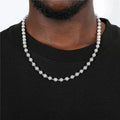 Wholesale Brass Material Iced Out Gold and Silver Color Full of Zircon Ball Charm Bracelet and Necklace Bead