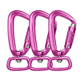 Factory Wholesale 4KN Black Aluminum Swivel Carabiner Snap Hook Auto-Locking Dog Leash 7801D2TN