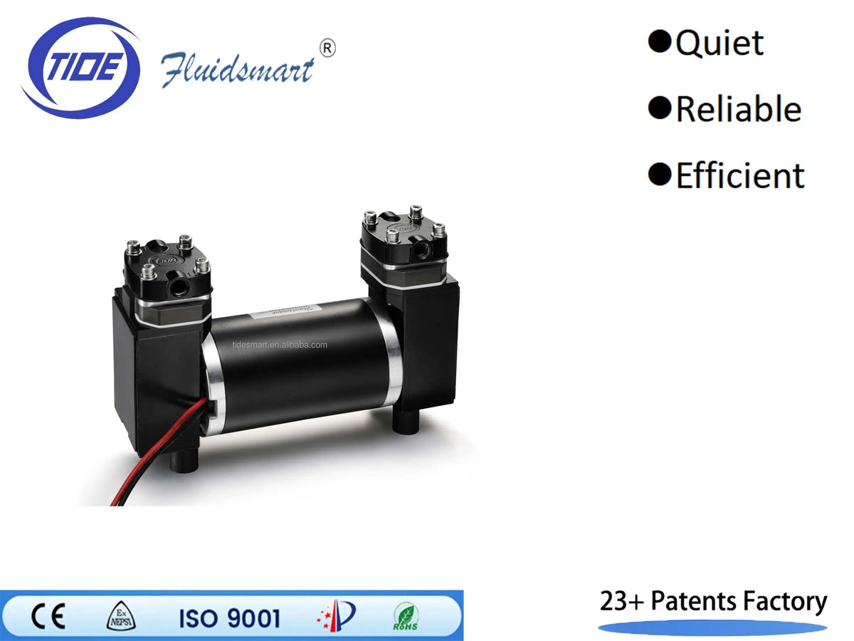 ARP12DC12P DC High Pressure Vacuum Air Sampling Pump 12V Oilless Piston Pump 30L/min 8Bar MegaBDM