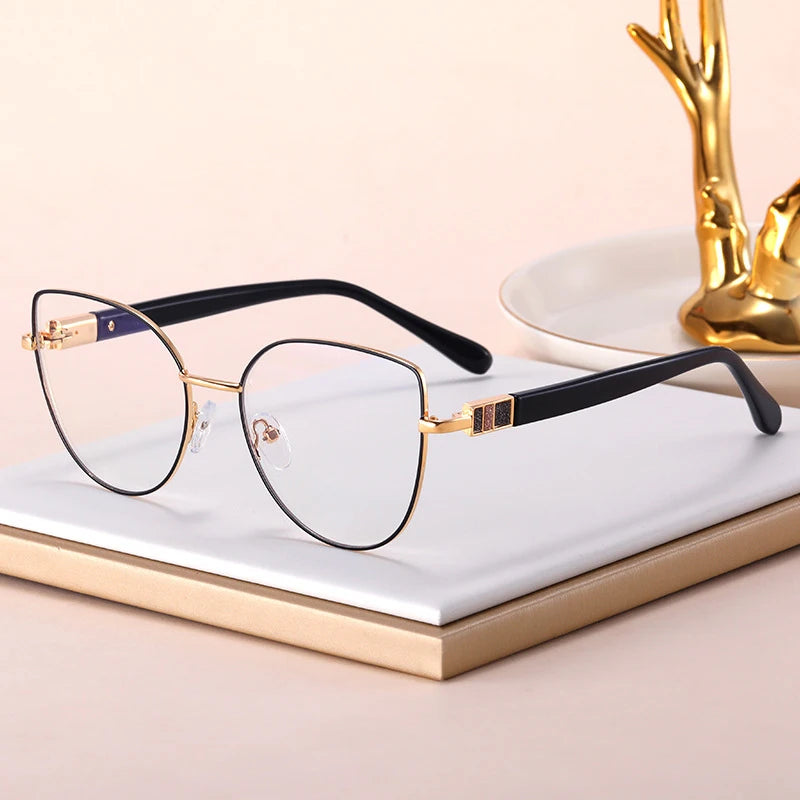 2024 New Usual Cat Eye Glasses Frame Women Men Anti Blue Light Optical Reading Eyeglasses Frame Color