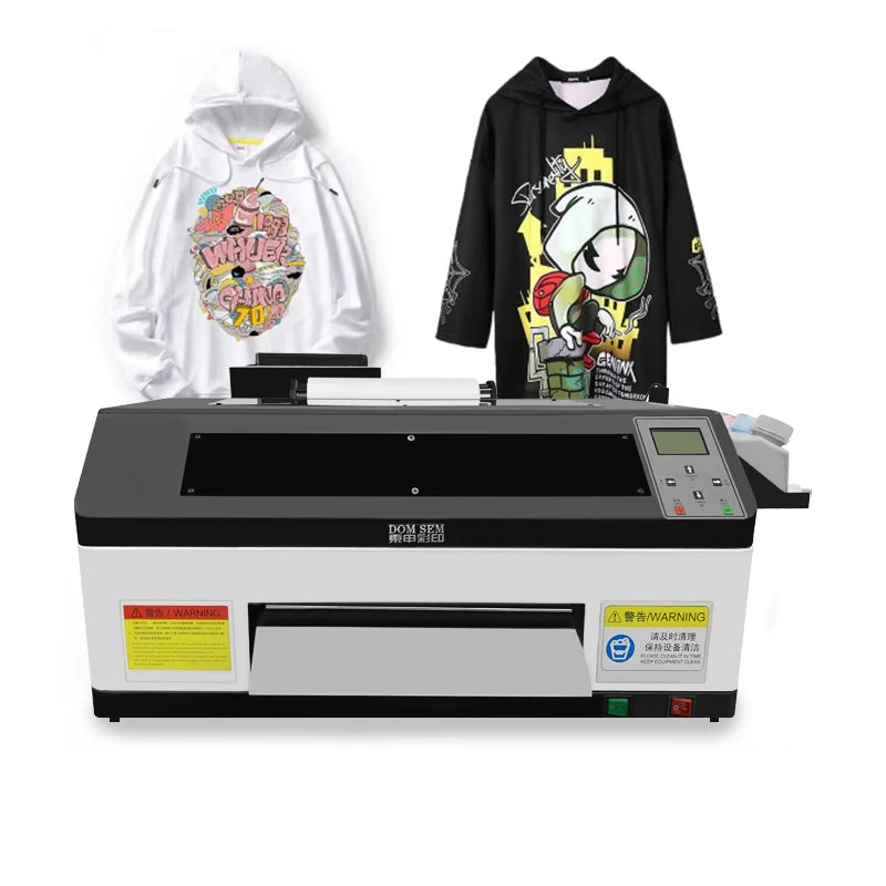 DOMSEM A3 30cm Dtf Printer Xp600 Printhead Inkjet Printing Roll Film Transfer Printer Machine A3 Dtf Printer With Oven