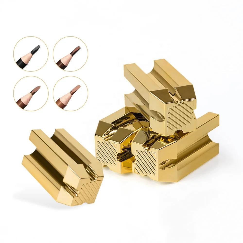 New 4 In1 Eyebrow Pencil Sharpener Multifunctional Tools for Permanent Makeup Eyebrow Lip Liner Eyeliner Pencil Tattoo Supply