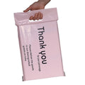 Custom Printing Thank You Handle Pink Mailer Bags Waterproof Clothing Packing Plastic Envelope Shipping Poly Bags for Packaging