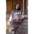 F230012 Custom Hoodies Winter Cotton Fleece Women's Hoodies Sweatshirts Sports Casual Wear Jogger Set Unisex Hoodies Set Women