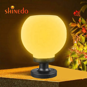 Global Ball Shape Gate Bulb Solar Light Outdoor Garden Fence Solar Garden Light