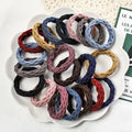 2021 Hot Sale Custom Personal Ponytail Rubber Band Hair Accessories Fashionable Cloth Towel Hair Bands for Women Girls Wholesale