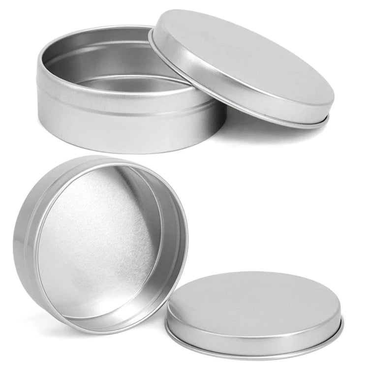 Large Metal Aluminum Can Round Decorative Gift Customized Empty Colorful Printing Lip Balm Custom logo Tin  Box Packaging