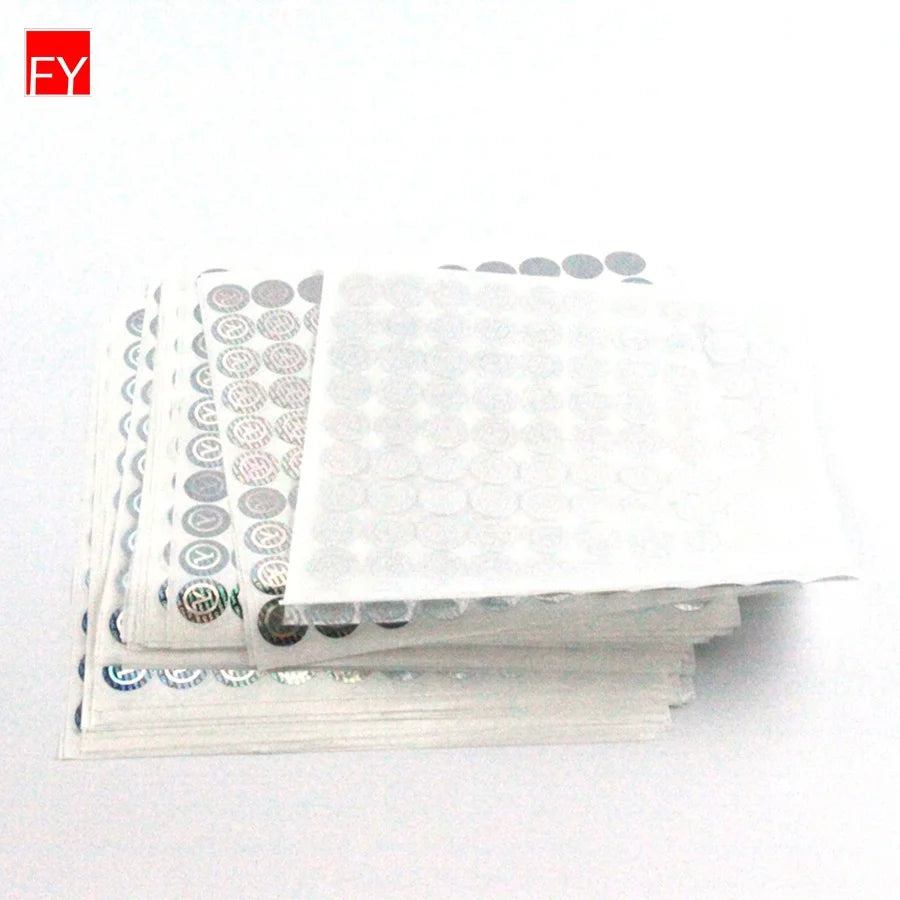 Security Hologram Paper Transparent Foil New Tag Label Void 3D Sheet Inkjet Qr Code Holographic Sticker