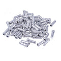 100pcs MTB Bike Bicycle Brake Shifter Aluminum Inner Cable Tips Cycle Cycling Derailleur Shift Cables End Caps Parts & Housing