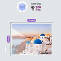 Hot Laminating Pouches A4 Letter Size 3Mil Laminating Film 75mic A4 229*292MM*75mic 200PCS