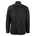 Men's Black Camouflage Tactical Breathable Summer Casual Long Sleeve Shirt Polyester/Cotton
