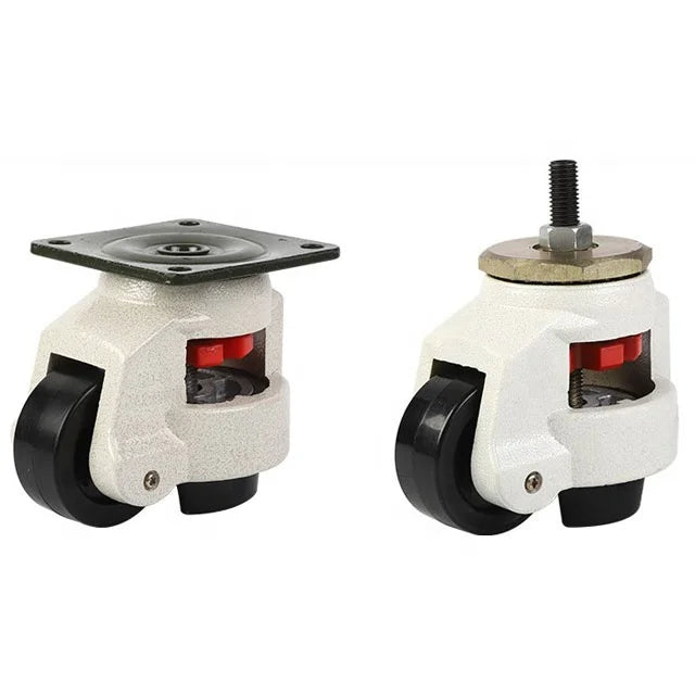 Footmaster GD-60F Universal 50mm Casters Plate Mounting Furniture Machinery Transportation 250kg Load Capacity Adjustable Caster