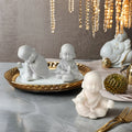Little Monk Aromatherapy Mold Homemade Expansion Stone Car DIY Handmade Aromatherapy Ornament Gypsum Silicone Mold