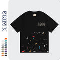 Heavyweight Cotton Boxes Fit Loose Tshirts Graffiti Splash Ink Short Sleeve Tee Good Quality Custom logo Paint Splatter Tshirts