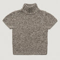 Melange Thick Collar Korean Knitted Tops High Neck Wool Sweater