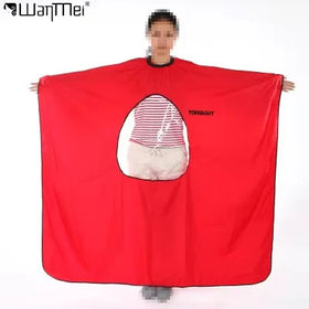 Wanmei 4 Color Wholesale Waterproof Gown Hair Dressing Cloth Artifact Cape Professional Transparent Space Barber Apron