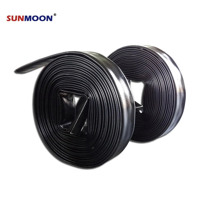 Light Weight Easy Handling 6inch 28bar Flexible High Pressure Black Water Supply Tpu Layflat Hose