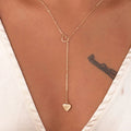 New Fashion Trendy Jewelry Copper Heart Chain Link Necklace Gift for Women N2105271