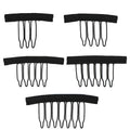 Wholesale 3/4/5/6/7 Teeth Metal Wig Combs Clips for Lace Wig Caps Hair Supplier for Hair Extensions