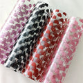 Custom Hot Selling Colored Heart Glitter Clear Pvc Soft Film Fabric for Making Tote Bag