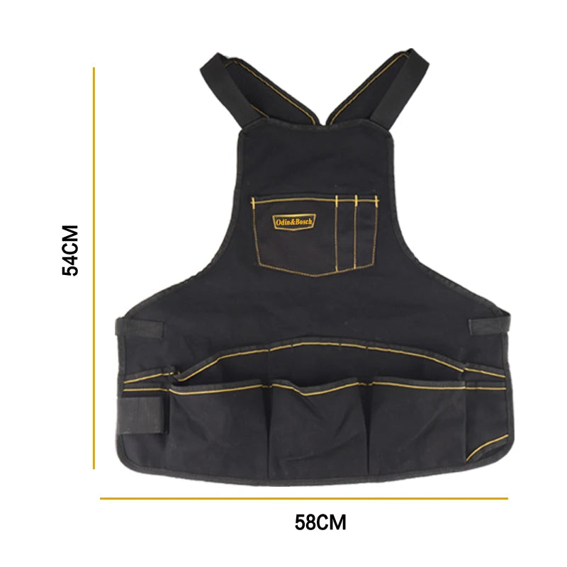 Heavy Duty Women Construction Woodworking Waterproof Custom Work Apron Printed With Logo