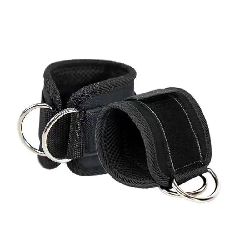 NQ SPORTS Adjustable D-ring Ankle Cuffs for Cable Machines Gym Neoprene Padded Weight Lifting Neoprene Fitness Ankle Strap
