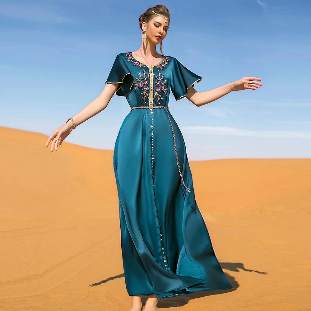 New Arrivals BA7029Islamic Clothing Abaya Dubai Ladies Party Women Dress Turkey Dresses