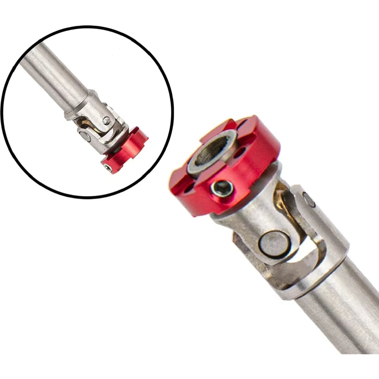 NTFHOBBY 1 to 14 Scale RC Truck Stainless Steel Tamiya Scani Man Truck RC Crawler Drive Shaft Flange Head Axle Joint 90-120mm