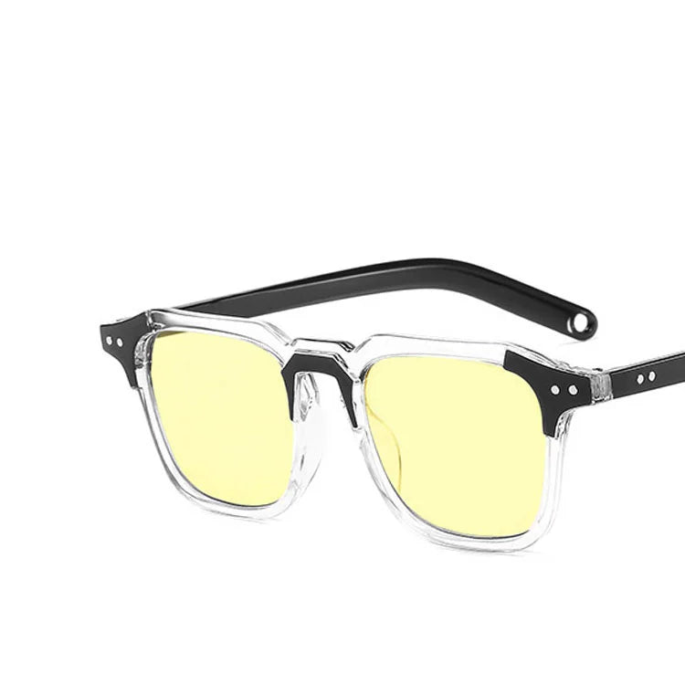 New Hot Selling Fashion Trend Women Anti Blue Light Square Frame Glasses Designer Men Retro Quality Pc Anti Blue Light Glasses
