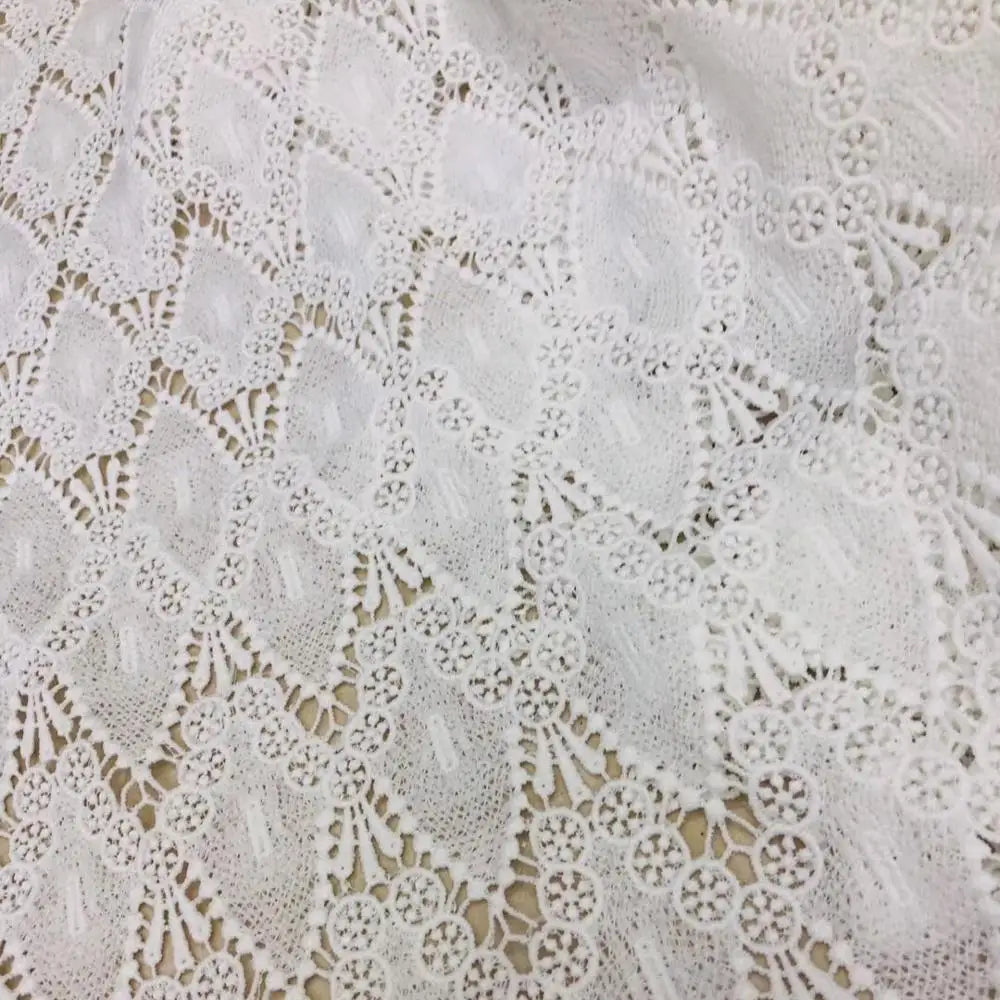 African Embroidery Wedding Dresses Cord Lace Fabric