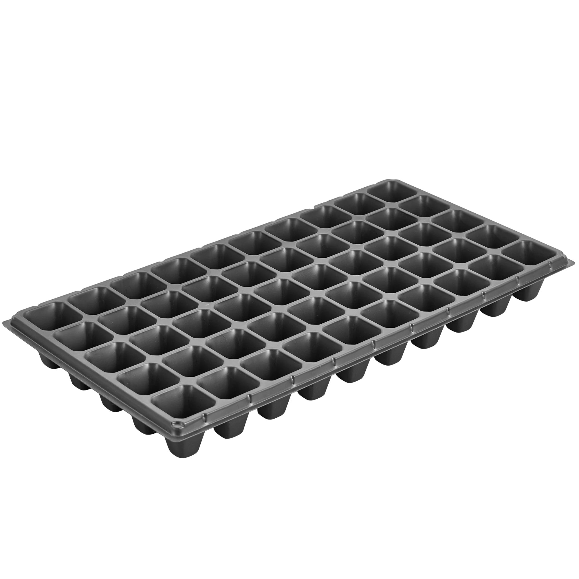 PET Plastic 50-Cell Seeding Nursery Plug Trays Black for Outdoor Farm Use