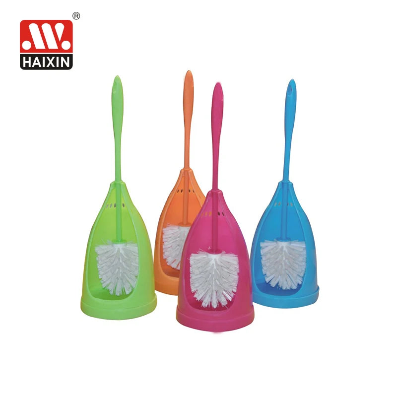 Haixin Toilet Bowl Brush Holder Set Bathroom Toilet Cleaner Scrubber Clean Hidden Rv Toilet Decorative Accessories with Caddy