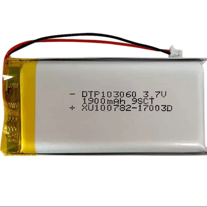 Factory Customized Sale Polymer Rechargeable 3.7V Lithium Battery 103060 1900 Mah Lipo Battery Battery Lipo 3.7v 1900mAh