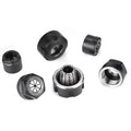 LISCA 1pc ER8/ER11/ER16/ER20 /ER25/ER32/ER40 A/M/UM Type ER Collet Chuck Nut for CNC Lathe Milling Cutter Router Bit Holder MegaBDM