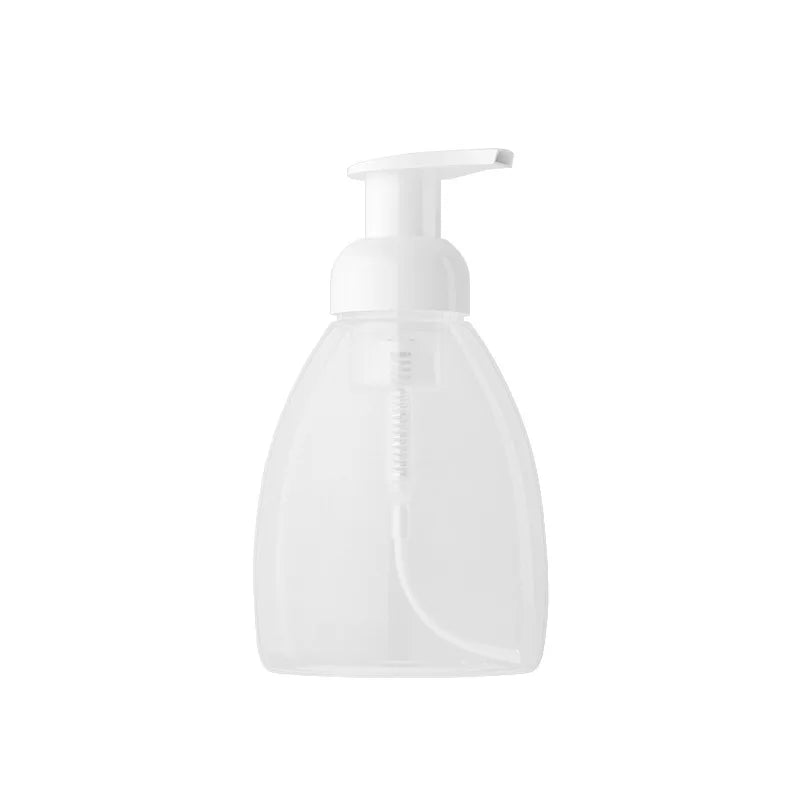 Transparent PET 250ml Facial Cleanser Packaging Empty for Clear Foam Pump Bottle for Liquid Soap Shampoo Sealed with Pump