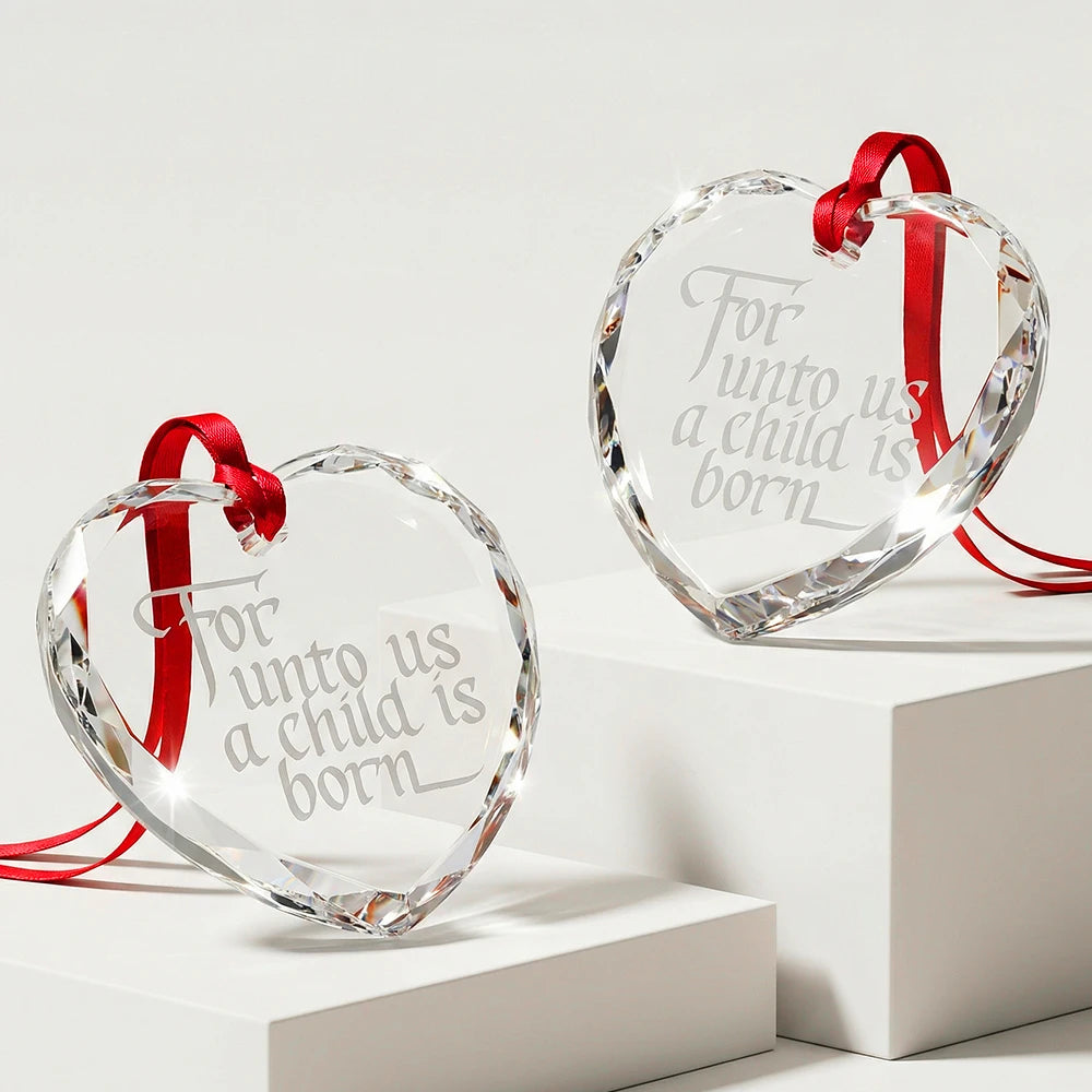 2022 Hot Handmade Angel Style Crystal Christmas Ornament Customizable Size Crystal Blank Hanging Ornaments for Business Gift