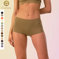 Custom S-XXL Plus Size Cotton Womens Boxer Boyshorts Underwear High Stretchy Boxer Ladies Seamless Underwear