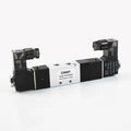 Airtac Type 4V130 220Volt 24V 12V 110V 5 Way 3 Position Double Exhaust Pressure Closed Center Pneumatic Air Solenoid Valve 1/8