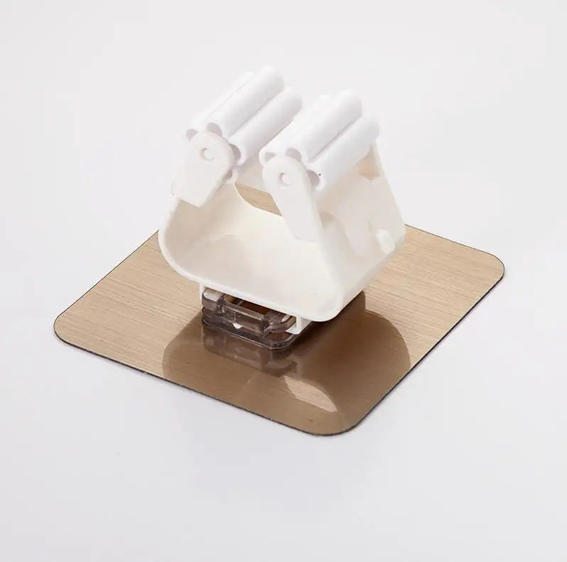 Adhesive Multi-Purpose Hooks Wall Mounted Mop Organizer Holder Broom Hanger Hook Kitchen Bathroom Strong Hooks